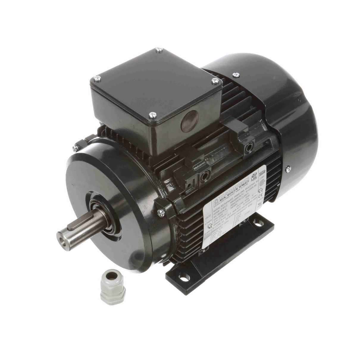 LEESON Aluminium Motor, 3 HP, 3 Ph, 60 Hz, 575 V, 3600 RPM, 90S Frame, TEFC - R421A
