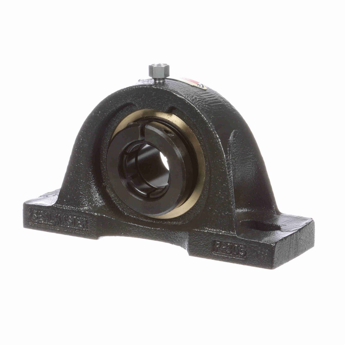 Sealmaster Mounted Cast Iron Two Bolt Pillow Block Ball Bearing - 52100 Bearing Steel, Black Oxided - Concentric Lock - Low Drag - EMP-16TX ALP