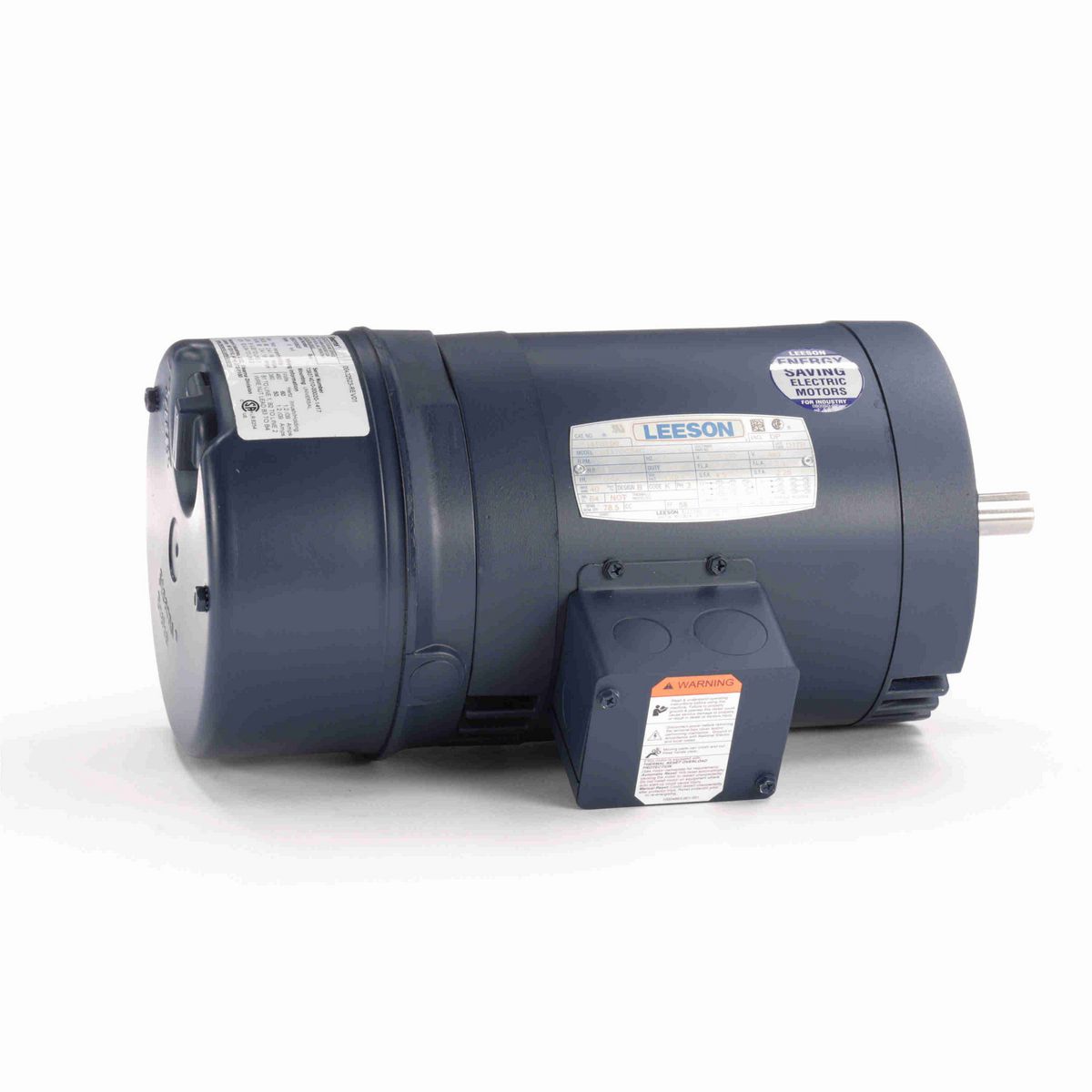 LEESON Brake Motor, 1 HP, 3 Ph, 60 Hz, 230/460 V, 1800 RPM, 56C Frame, DP - 114166.00