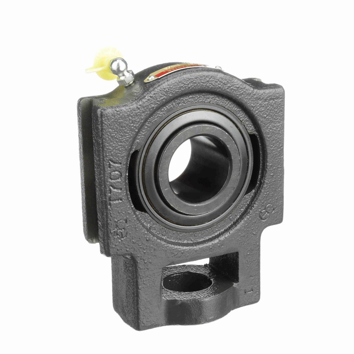 Sealmaster Mounted Cast Iron Wide Slot Take Up Ball Bearing - 52100 Bearing Steel, Black Oxided - Setscrew Lock - ST-24