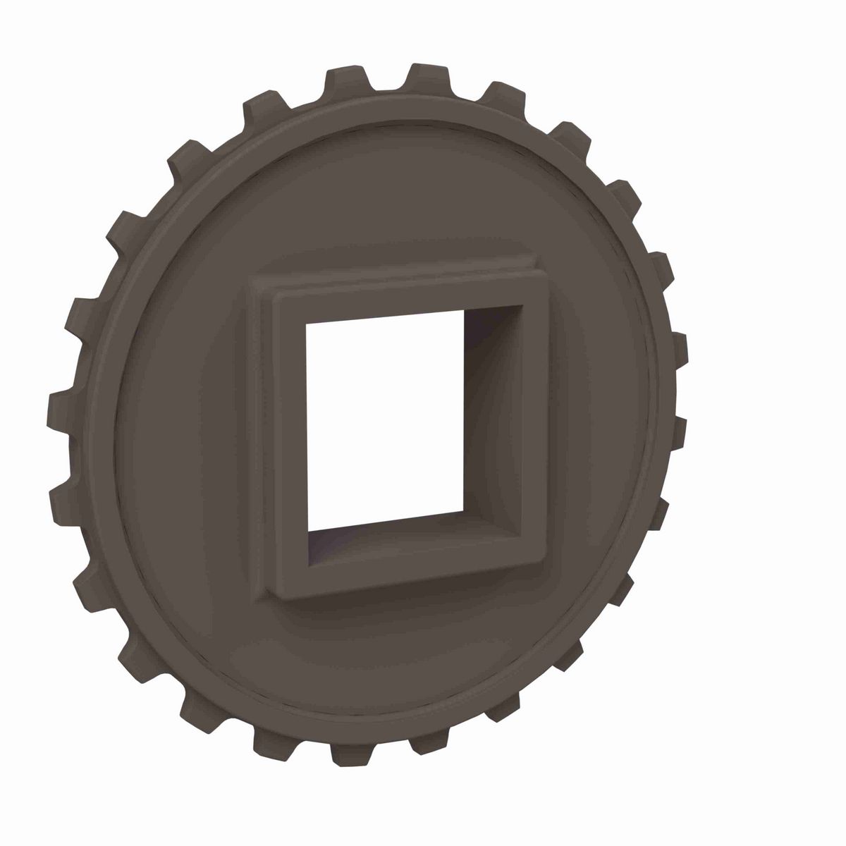 Rexnord 5930 Series Solid One Piece Molded Acetal Sprocket with 24 Teeth and a 50mm Square Bore - 114-697-13