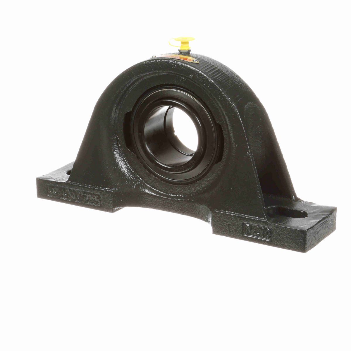 Sealmaster Mounted Cast Iron Two Bolt Pillow Block Ball Bearing - 52100 Bearing Steel, Black Oxided - Concentric Lock - SP-35T