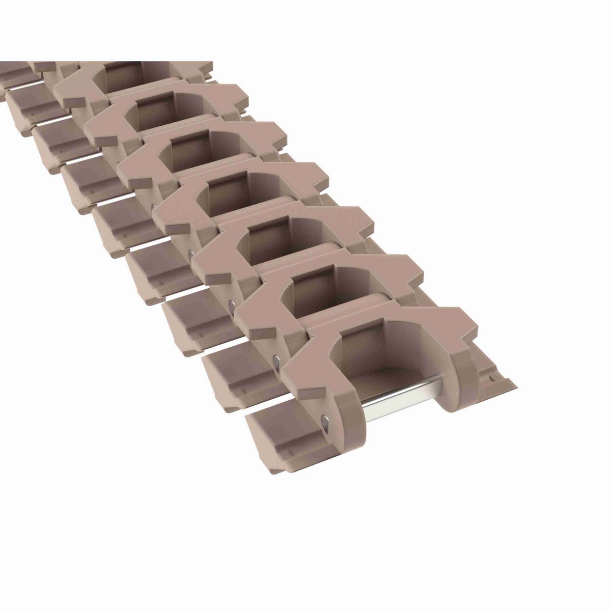 Rexnord 882TAB SideGrip™ Side-flexing, Material: Tan Low Friction, Width: 3.75in, Pitch: 1.5in - LF882-S/G