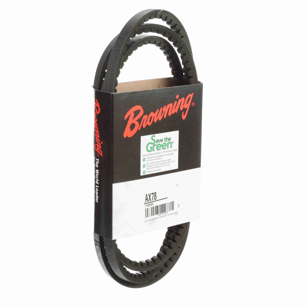 Browning EPDM Notched Belt 98% Efficient - AX78