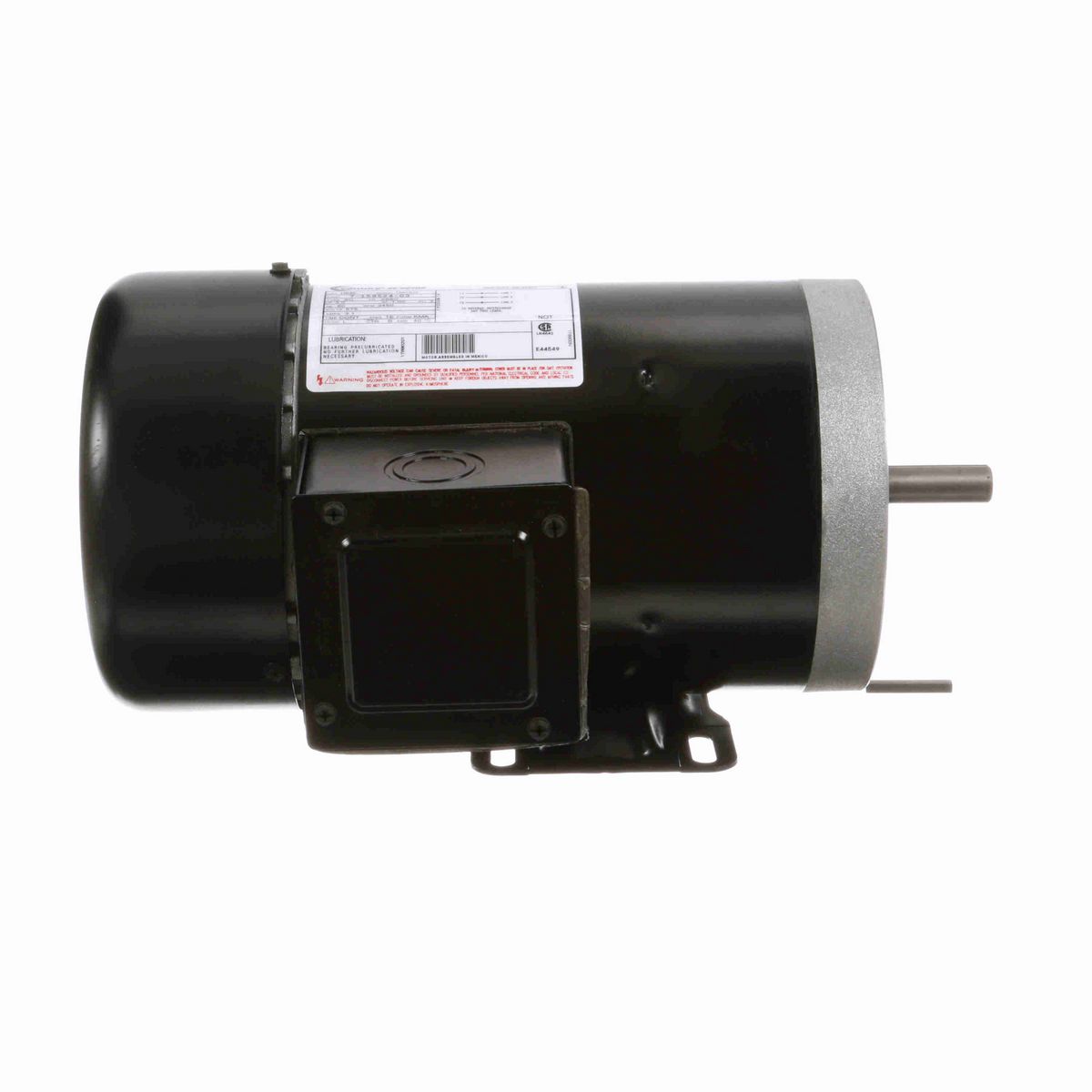 Century General Purpose Motor, 3.0 HP, 3 Ph, 60 Hz, 575 V, 3600 RPM, X56C Frame, TEFC - H949