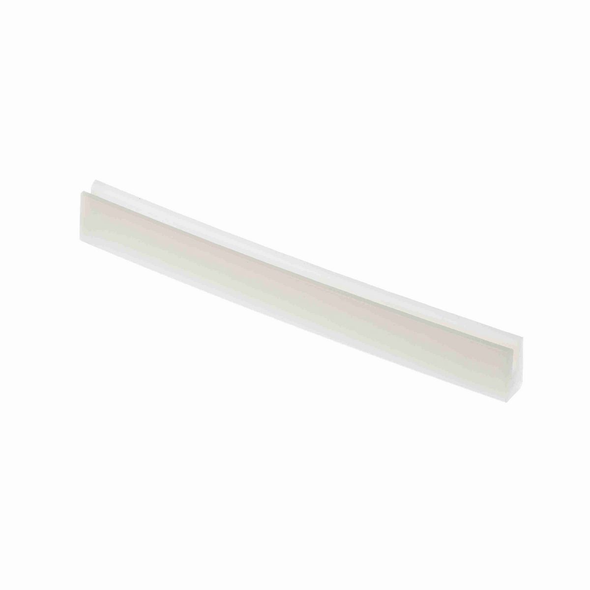 System Plast Bar Cap: 0.43"W X 0.75"H X 120"L White UHMW-PE - VG-P18HD-10