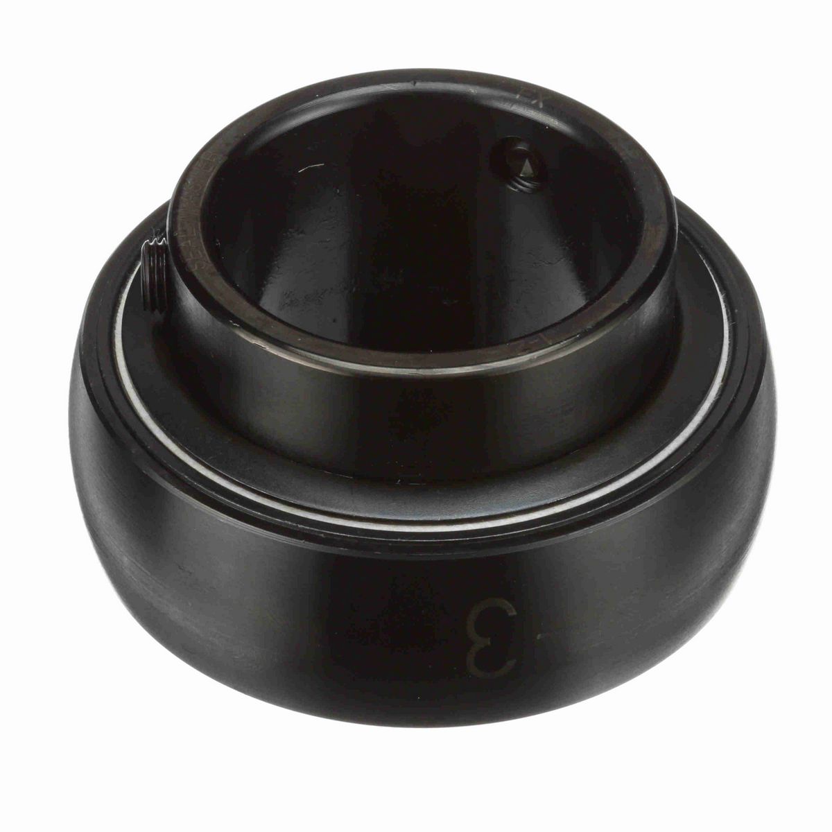 Sealmaster Mounted Insert Only Ball Bearing - 52100 Bearing Steel, Black Oxided - Setscrew Lock - 1-2