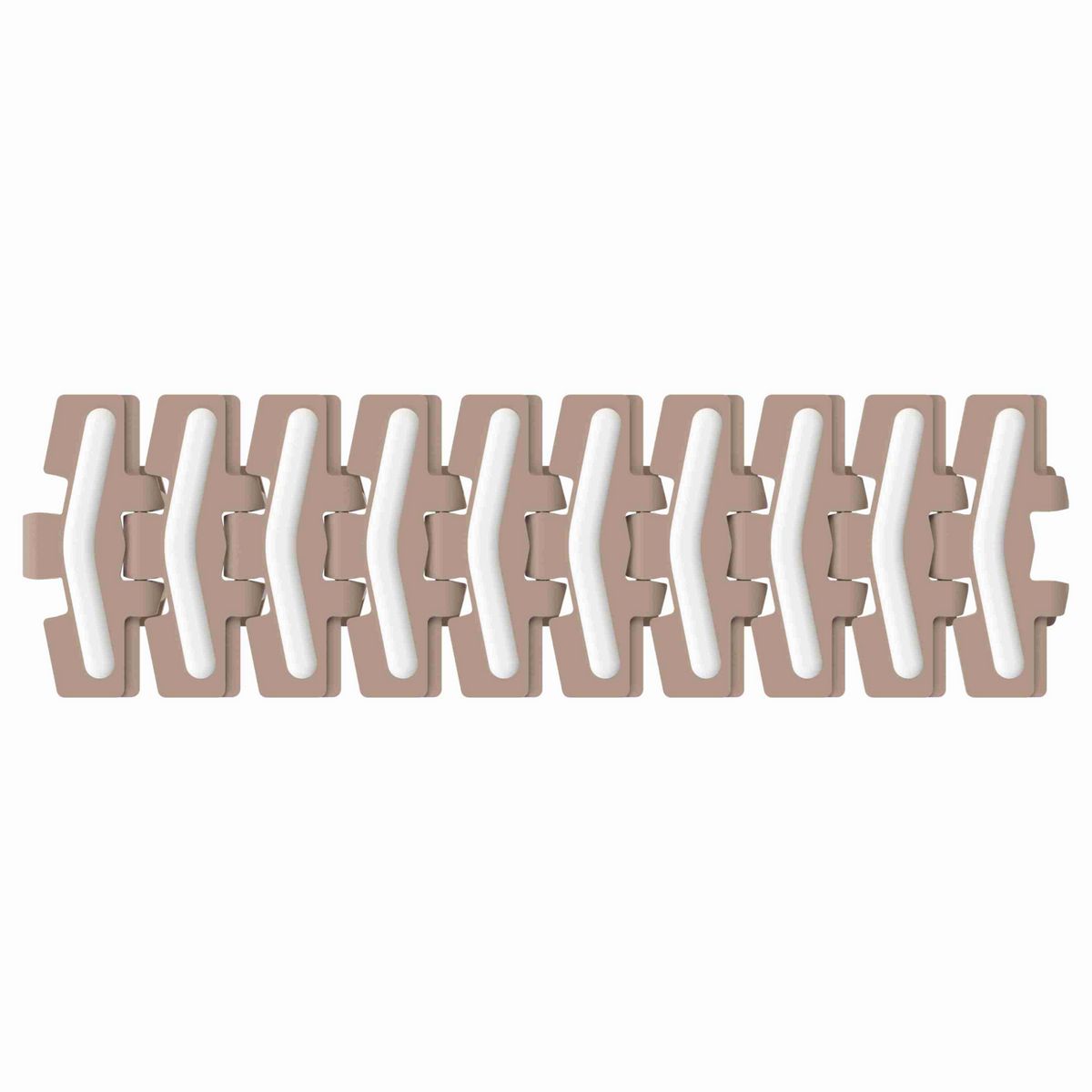 Rexnord 879TAB BO SuperGrip™ Side-flexing SuperGrip™ Tight Radius, Material: Tan Low Friction, Width: 4.5in, Pitch: 1.5in - L0879605452