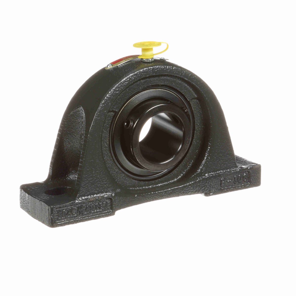 Sealmaster Mounted Cast Iron Two Bolt Pillow Block Ball Bearing - 52100 Bearing Steel, Black Oxided - Setscrew Lock - NP-21