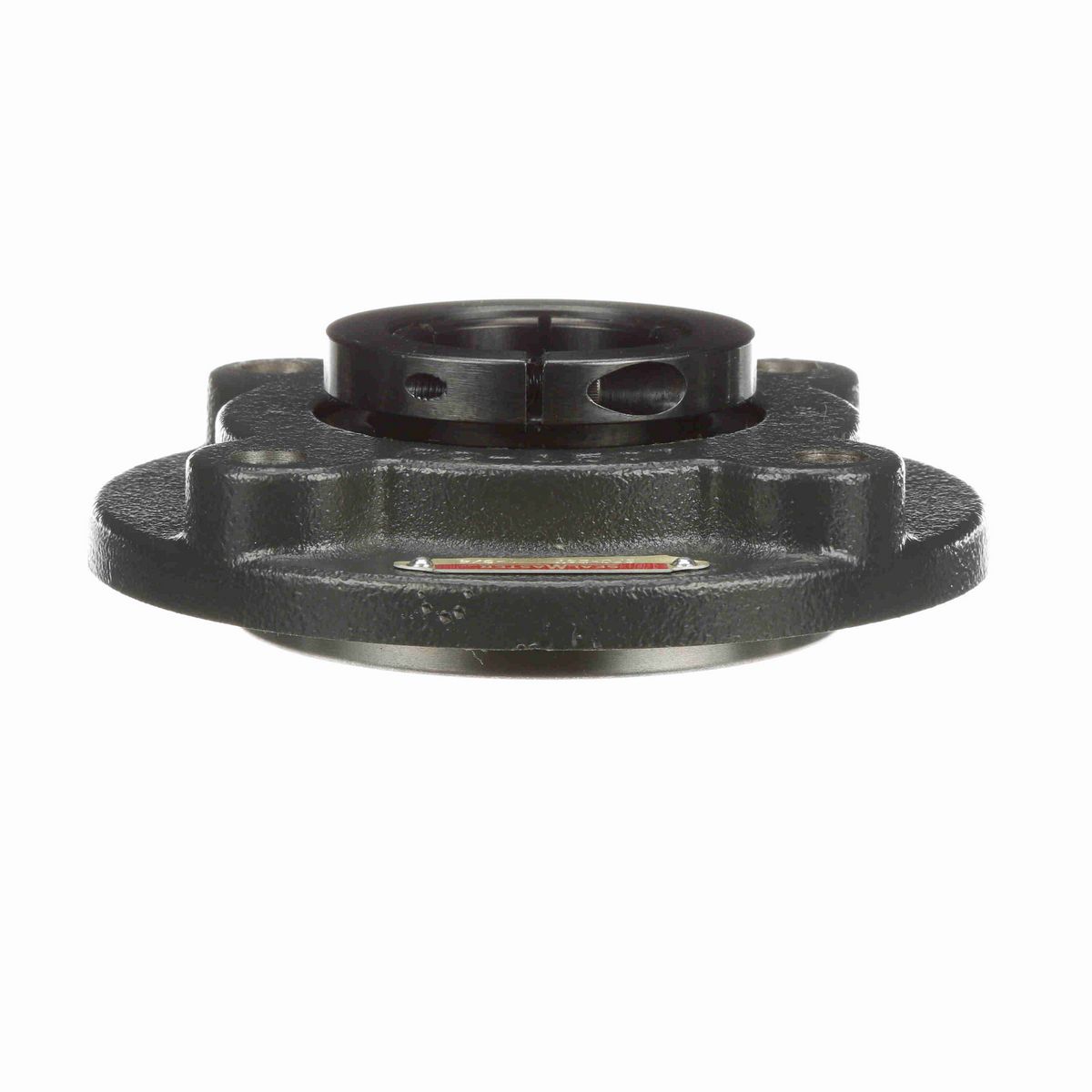 Sealmaster Mounted Cast Iron Flange Cartridge Ball Bearing - 52100 Bearing Steel, Black Oxided - Concentric Lock - SFC-28T