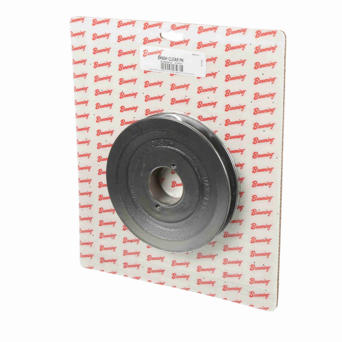 Browning 1 Groove Cast Iron FHP - Bushed Sheave Clear Pack - BK60H CLEAR PK