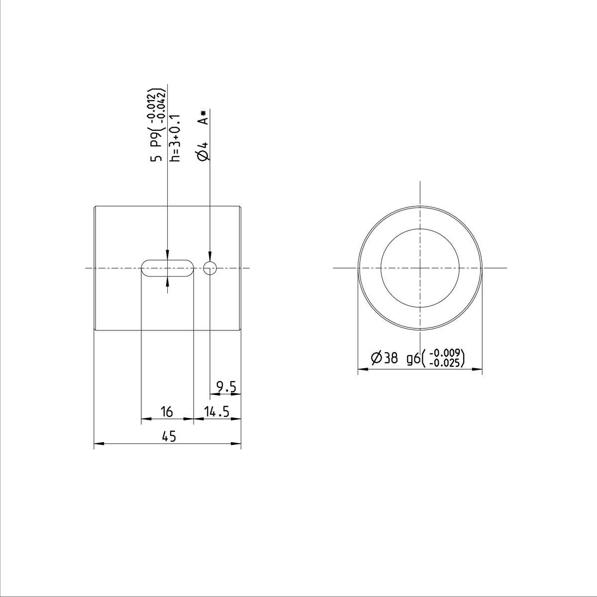 Одинарная цилиндрическая гайка Bosch Rexroth ZEM-E-S 25X5LX3-4 [R155221012]