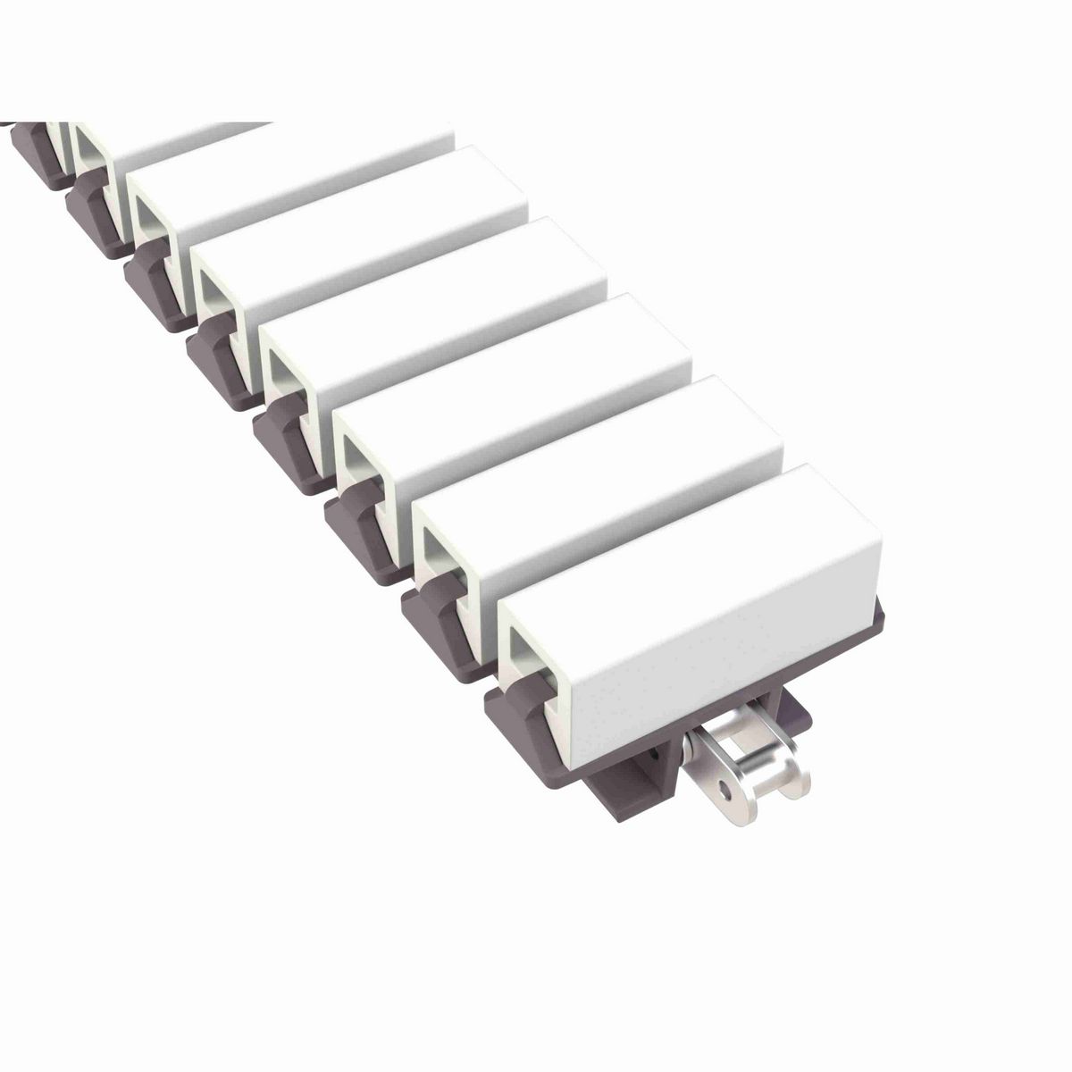 Rexnord 1873TAB SideGrip™ Side-flexing, Material: Brown High Performance, Width: 3.75in, Pitch: 1.5in - 81420496