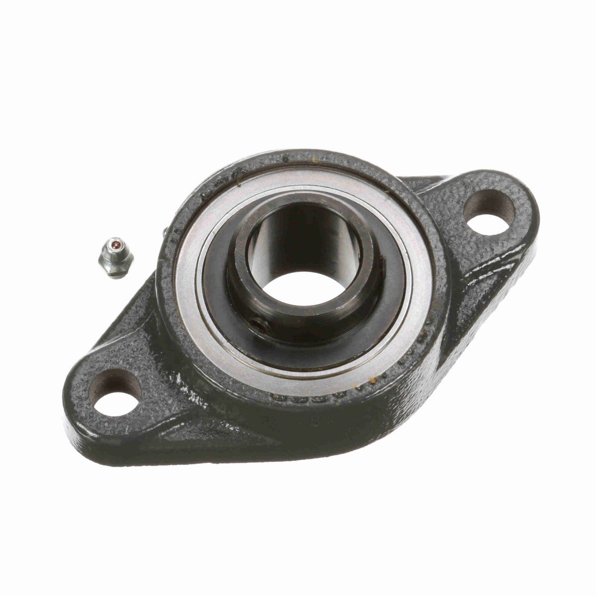 Sealmaster Mounted Cast Iron Two Bolt Flange Ball Bearing - 52100 Bearing Steel, Black Oxided - Setscrew Lock - SFTMH-16