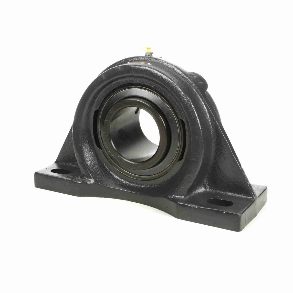 Sealmaster Mounted Cast Iron Four Bolt Pillow Block Ball Bearing - 52100 Bearing Steel, Black Oxided - Setscrew Lock - MFP-63