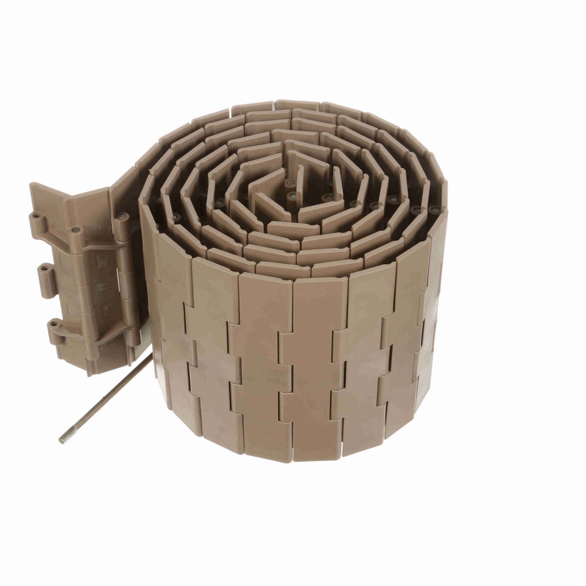 System Plast 821 Straight Running Solid Top, Material: Tan Low Friction, Width: 7.5in, Pitch: 1.5in - LF821-K750