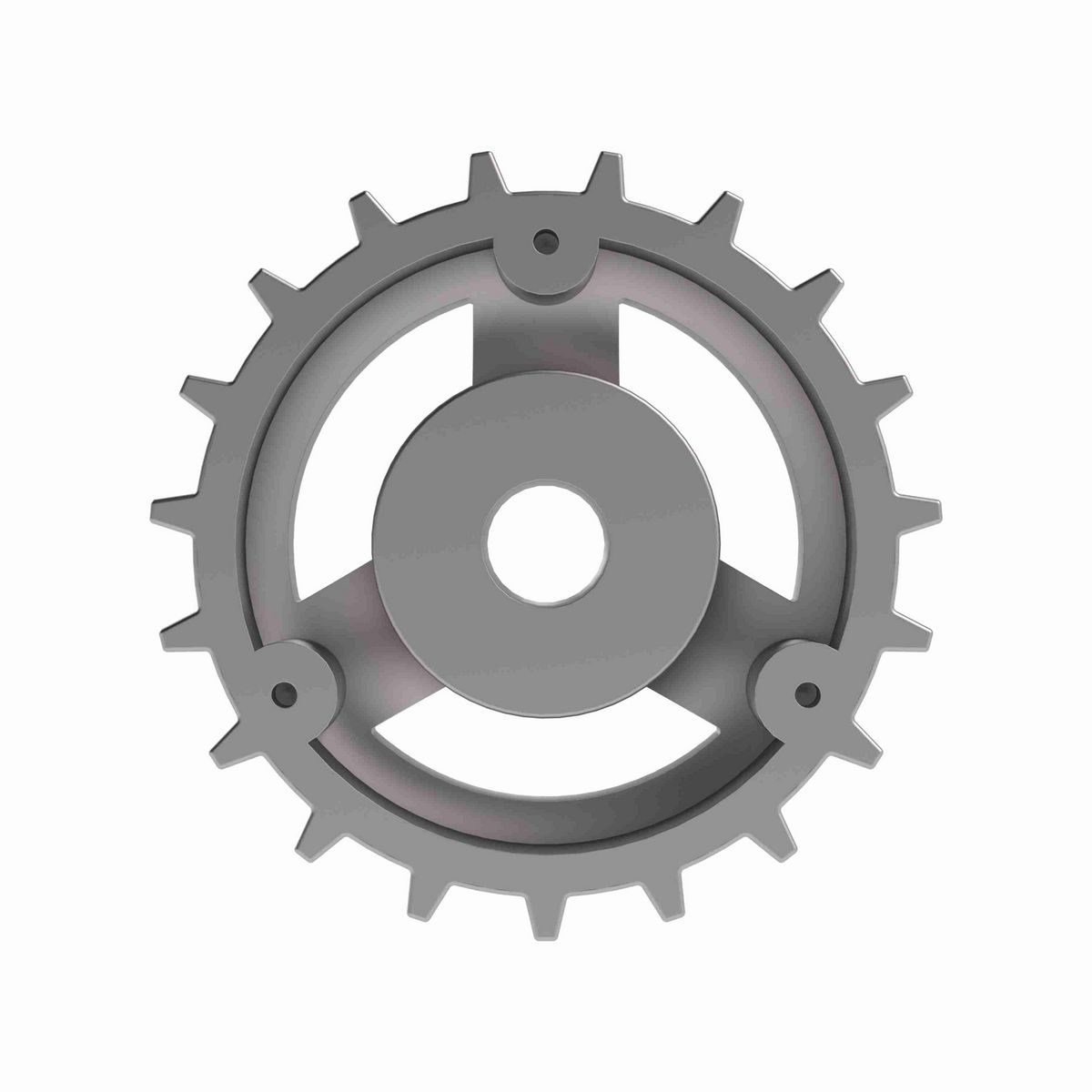 Rexnord 815 Series Solid One Piece Cast Iron Sprocket with 19 Teeth and a 3/4in Round Rough Stock Bore (RSB) - 401-154-8