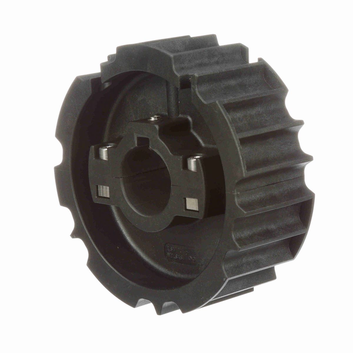System Plast 815 Series Split Molded Sprocket with 23 Teeth, a 1-7/16in Round Shaft-Ready Bore and Setscrew - 815-23R1.44-DS-SS