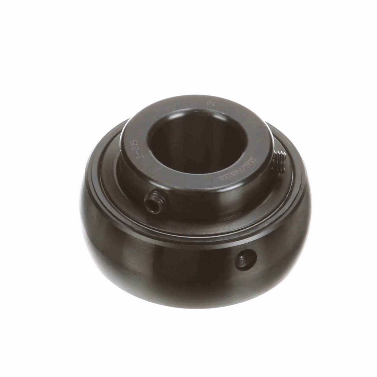 Sealmaster Mounted Insert Only Ball Bearing - 52100 Bearing Steel, Black Oxided - Setscrew Lock - 3-015