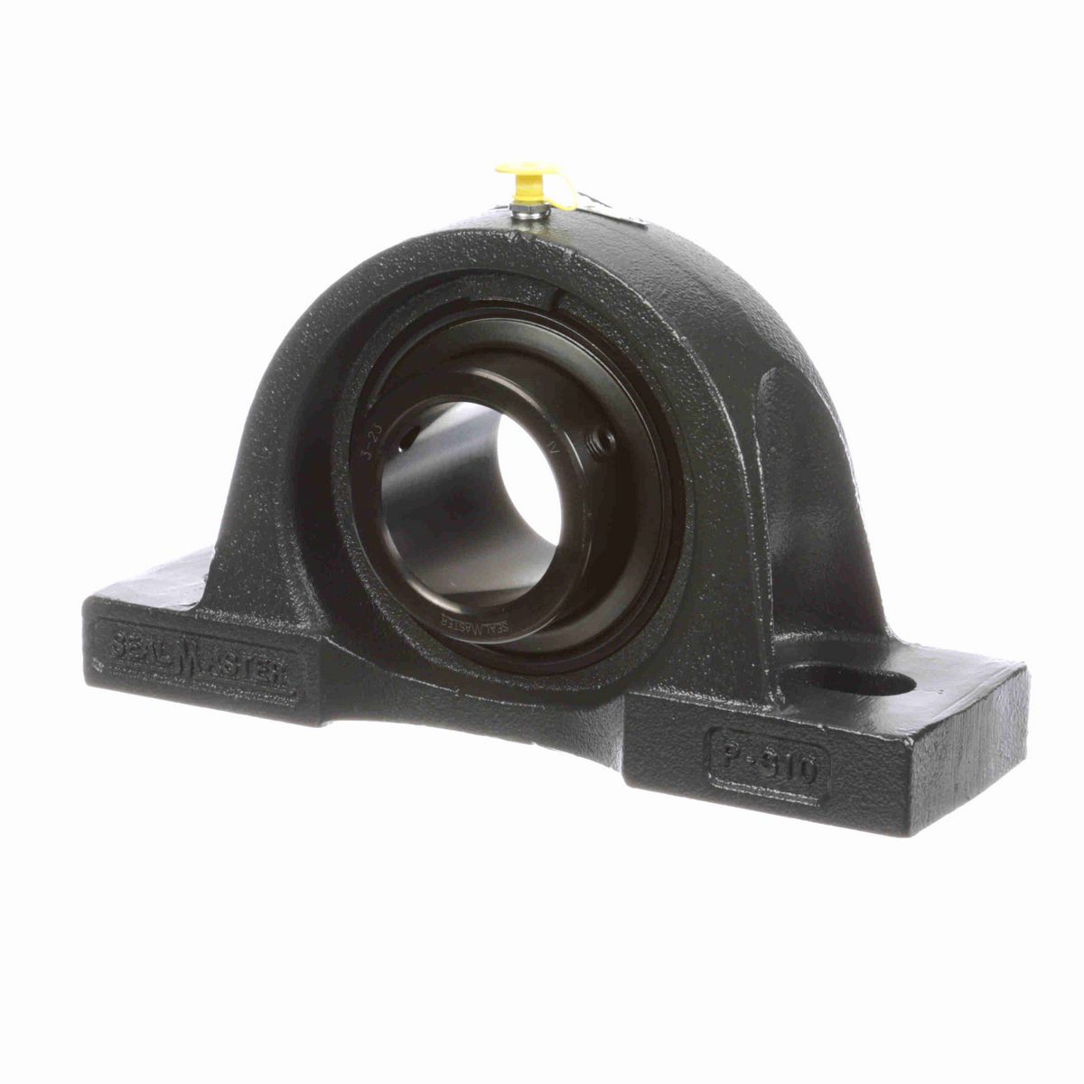 Sealmaster Mounted Cast Iron Two Bolt Pillow Block Ball Bearing - 52100 Bearing Steel, Black Oxided - Setscrew Lock - Air Handling Housing Fit, Noise Tested - MP-35 CXU