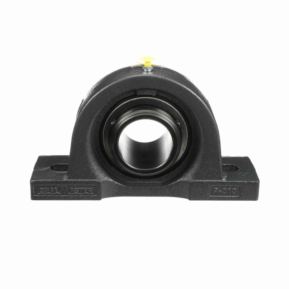 Sealmaster Mounted Cast Iron Two Bolt Pillow Block Ball Bearing - 52100 Bearing Steel, Black Oxided - Double Setscrew Lock - Air Handling Housing Fit, Noise Tested - MPD-47 CXU