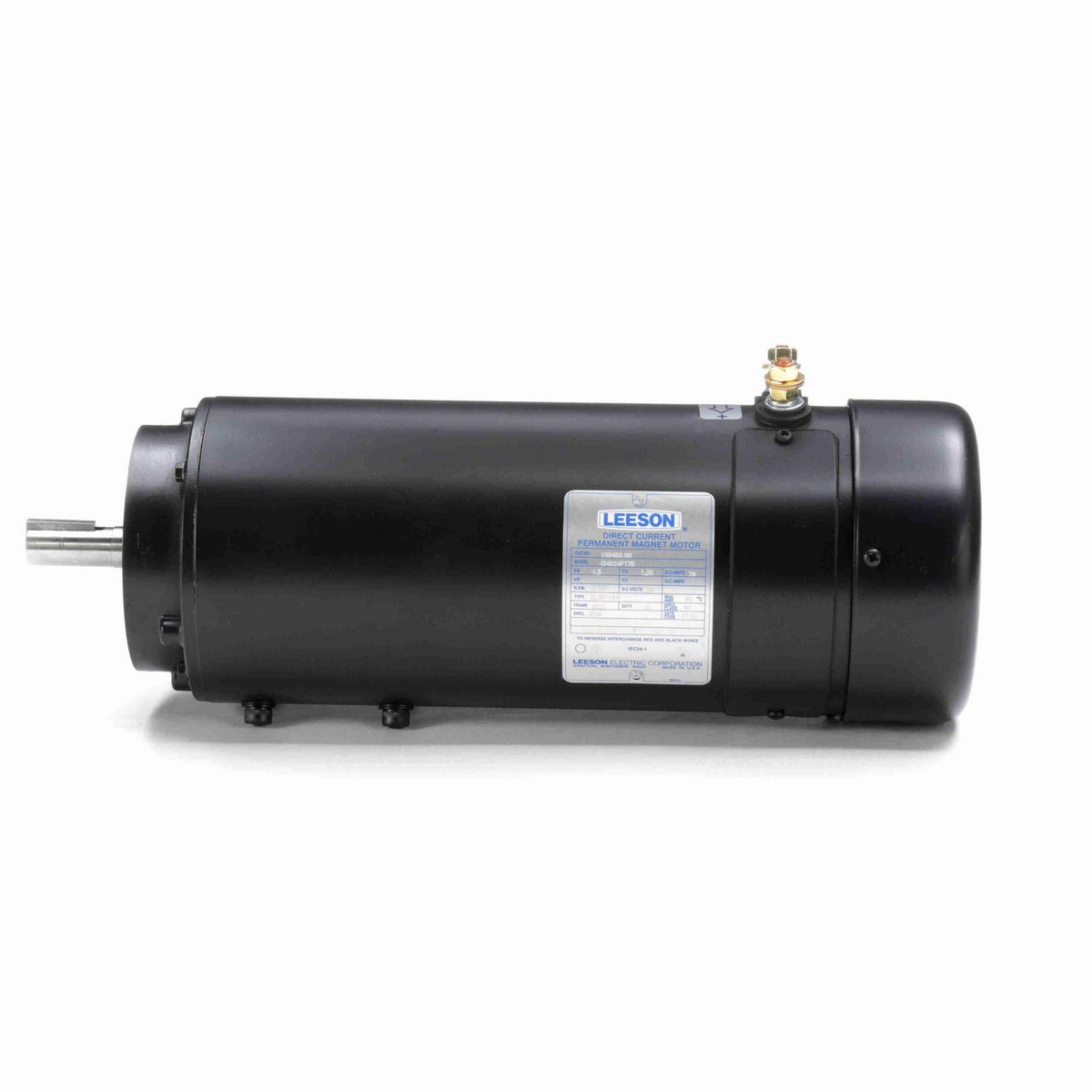 LEESON Metric Motor, 24 V, 3000 RPM, 80D Frame - 108458.00