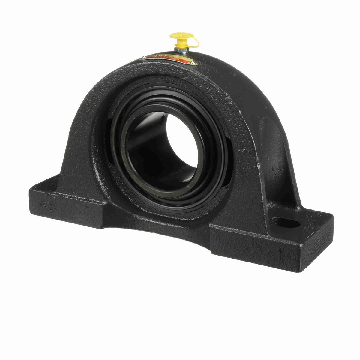 Sealmaster Mounted Cast Iron Two Bolt Pillow Block Ball Bearing - 52100 Bearing Steel, Black Oxided - Setscrew Lock - NP-39C