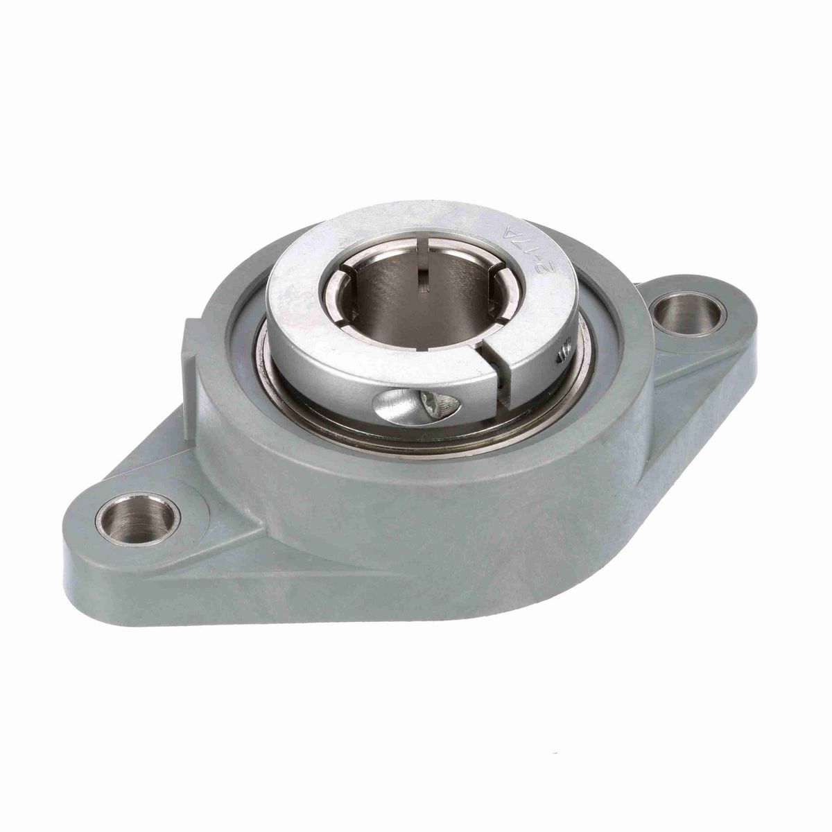 Sealmaster Mounted Composite Two Bolt Flange Ball Bearing - 52100 Bearing Steel, Phosphorus Nickel Coated - Concentric Lock - Corrosion Resistant - Reduced Maintenance - Lubed for Life - CRFTC-PN20T RMW