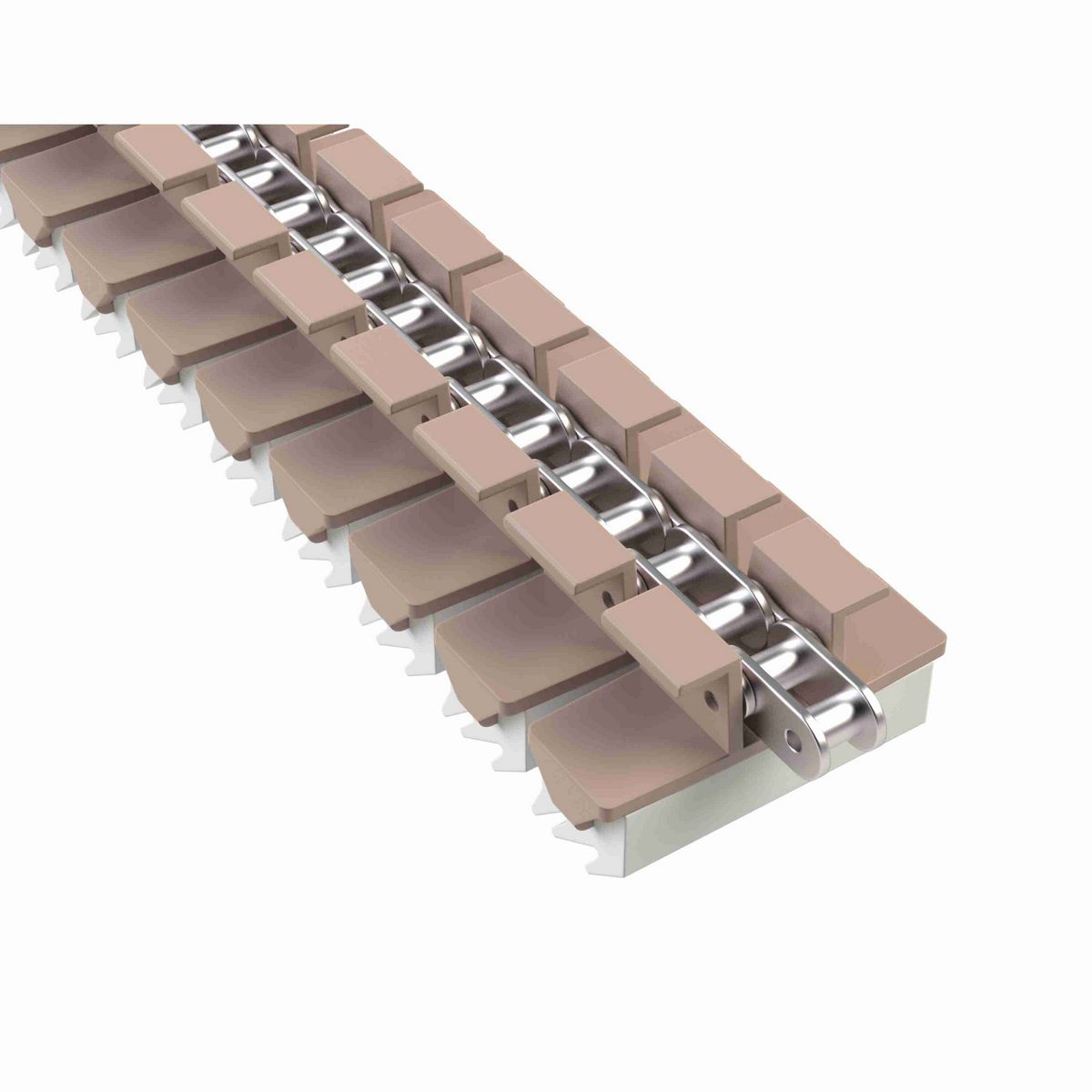 Rexnord 1873TAB SideGrip™ Side-flexing, Material: Tan Low Friction, Width: 3.75in, Pitch: 1.5in - 81426502