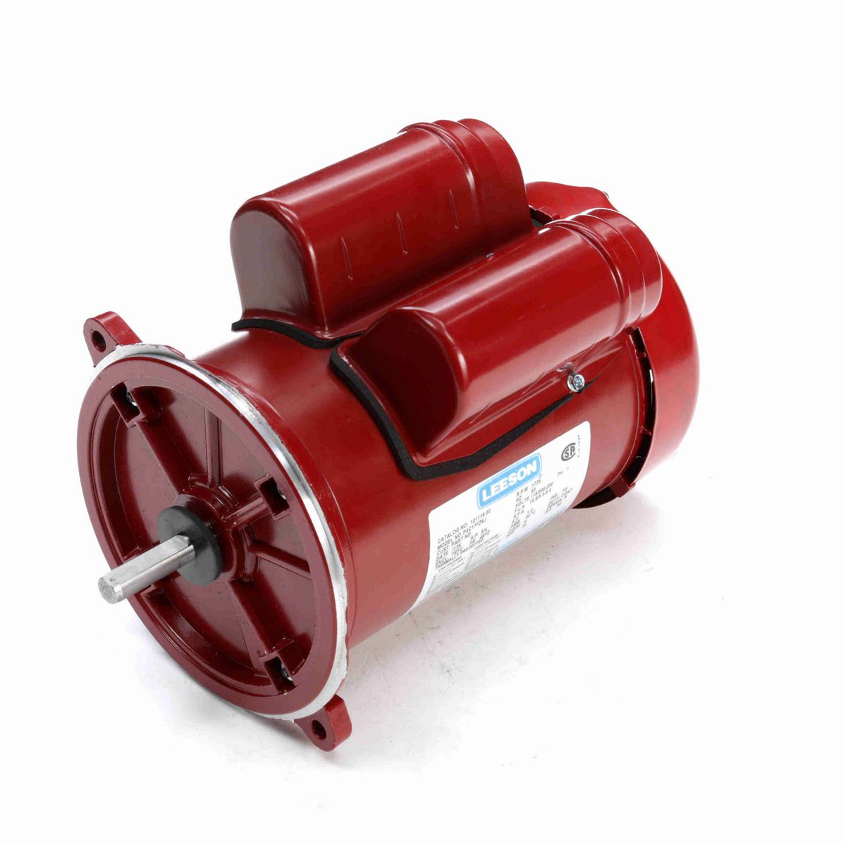 LEESON Auger Drive Motor, 0.75 HP, 1 Ph, 60 Hz, 115/230 V, 1800 RPM, 48Y Frame, TEFC - 101119.00