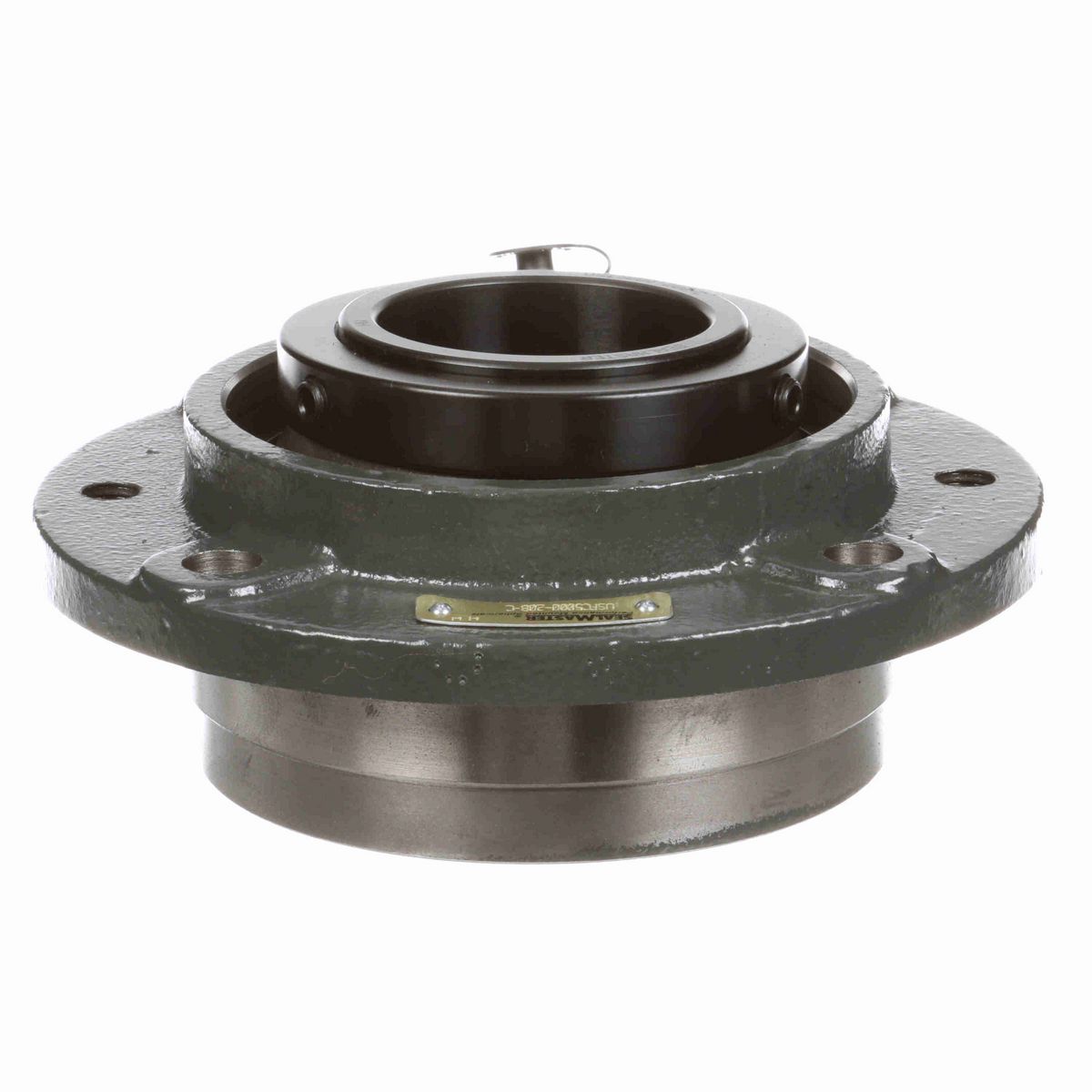 Sealmaster Mounted Cast Iron Piloted Flange Spherical Roller - 52100 Bearing Steel, Black Oxided - Collar Mount Lock - USFC5000-208-C