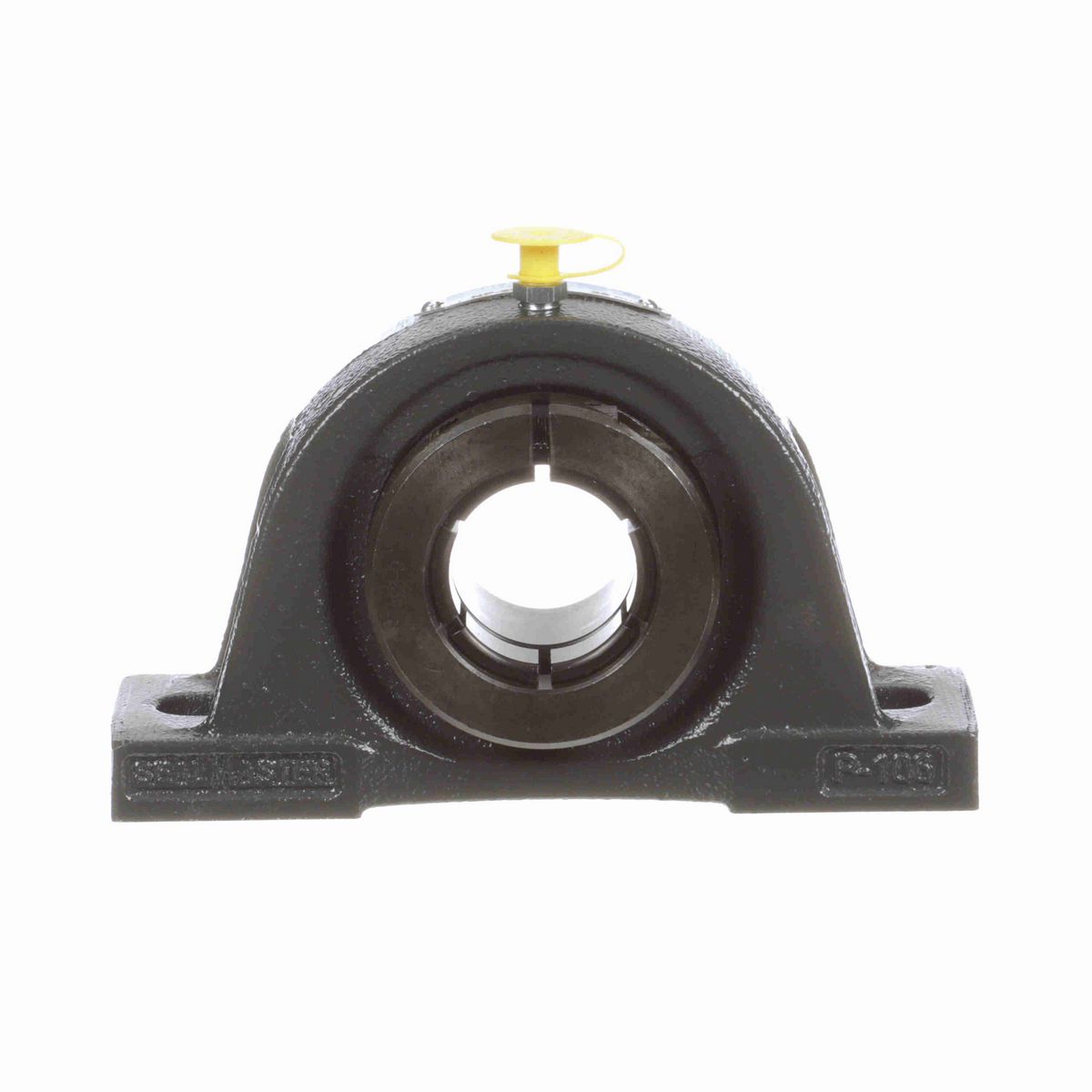 Sealmaster Mounted Cast Iron Two Bolt Pillow Block Ball Bearing - 52100 Bearing Steel, Black Oxided - Concentric Lock - NP-207TMC