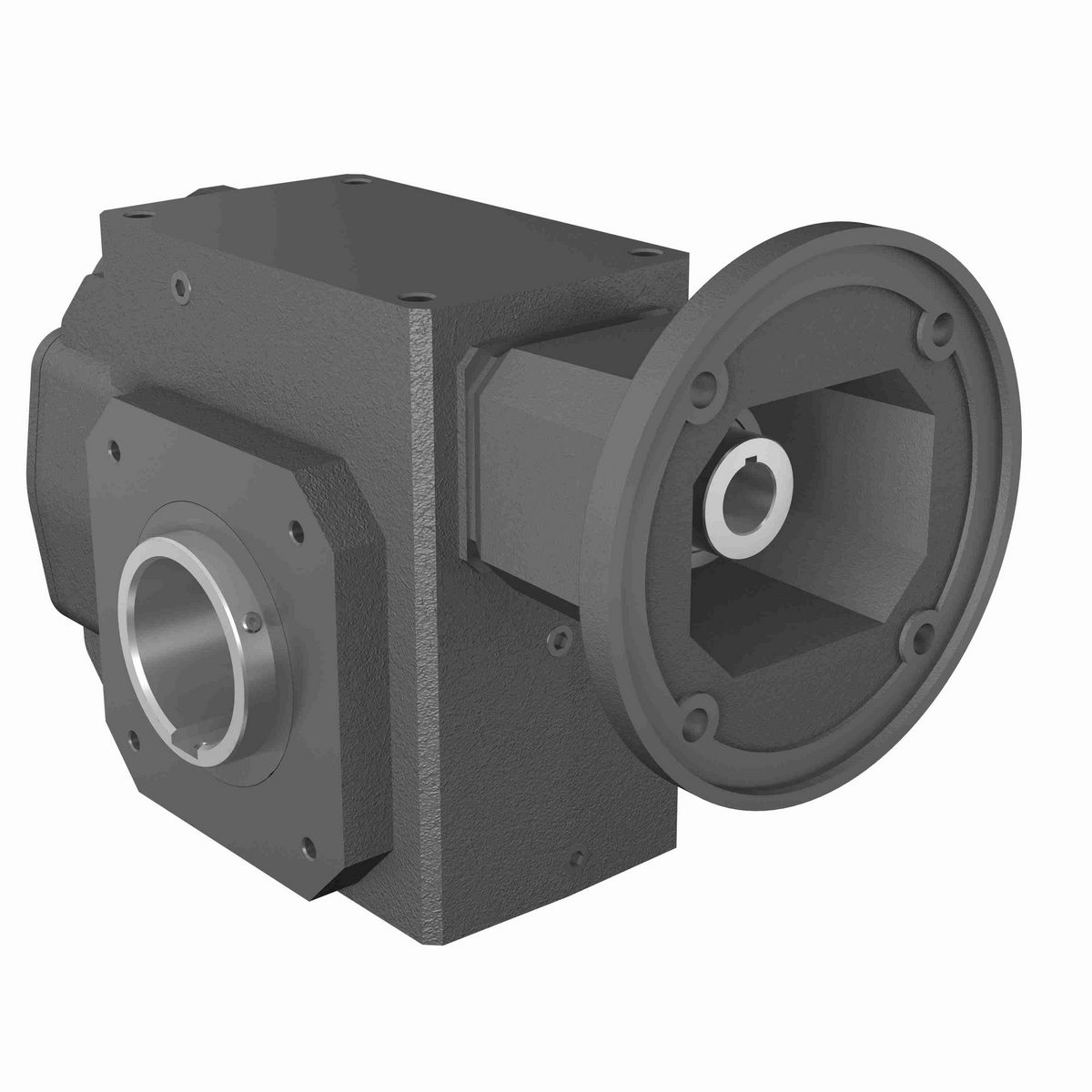 Hub City HERA Gear Reducer HERA Cast Iron Helical-Hypoid Reducer - HERA75PS 37.33 182TC 2.000