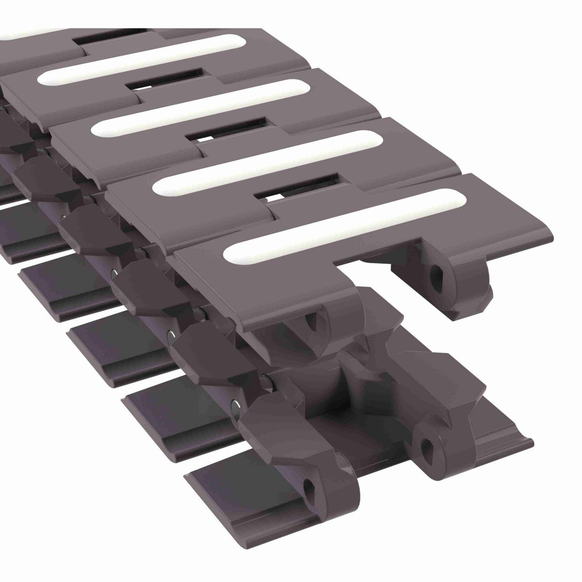 Rexnord 880TAB RubberTop® Side-flexing RubberTop®, Material: Brown High Performance, Width: 3.25in, Pitch: 1.5in - 81416101