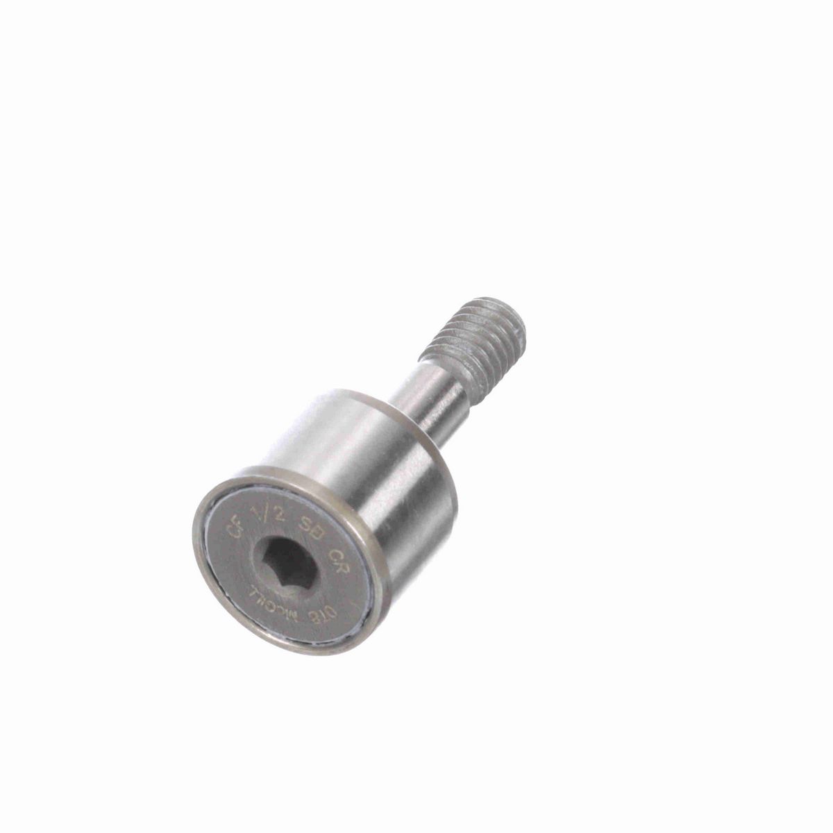 Опорный ролик с цапфой McGill CAMROL CF 1/2 SB CR, цилиндрический, из высокоуглеродистой нержавеющей стали, с уплотнением, с шестигранным отверстием