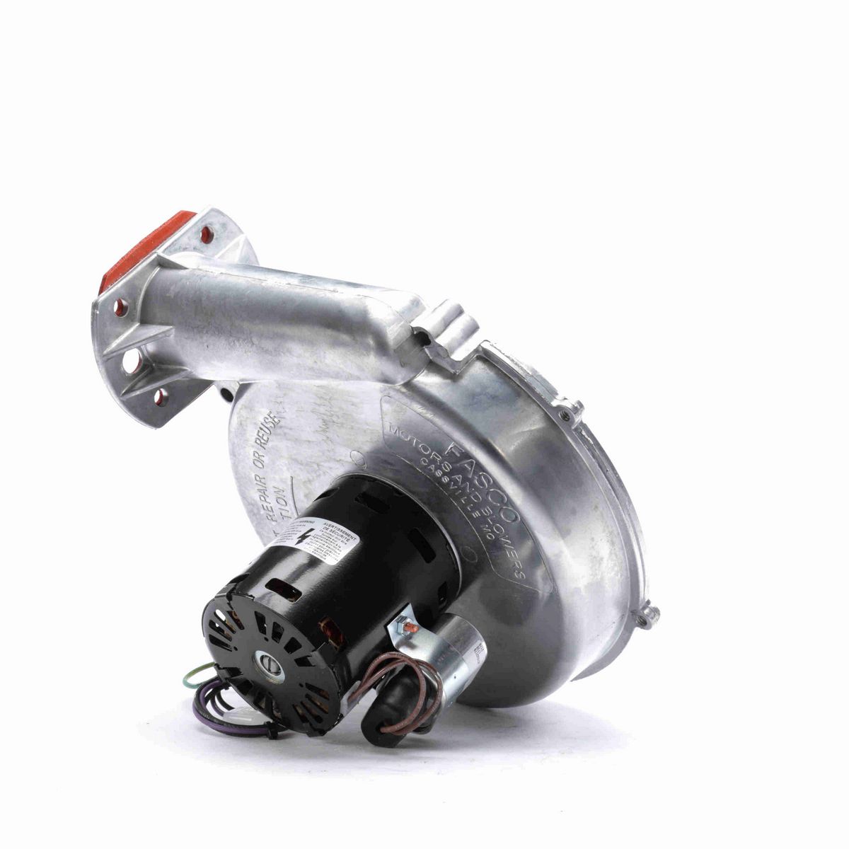 FASCO Round Outlet Permanent Split Capacitor OEM Replacement Draft Inducer Blower, 208-230 Volts, Flange: Yes - A274