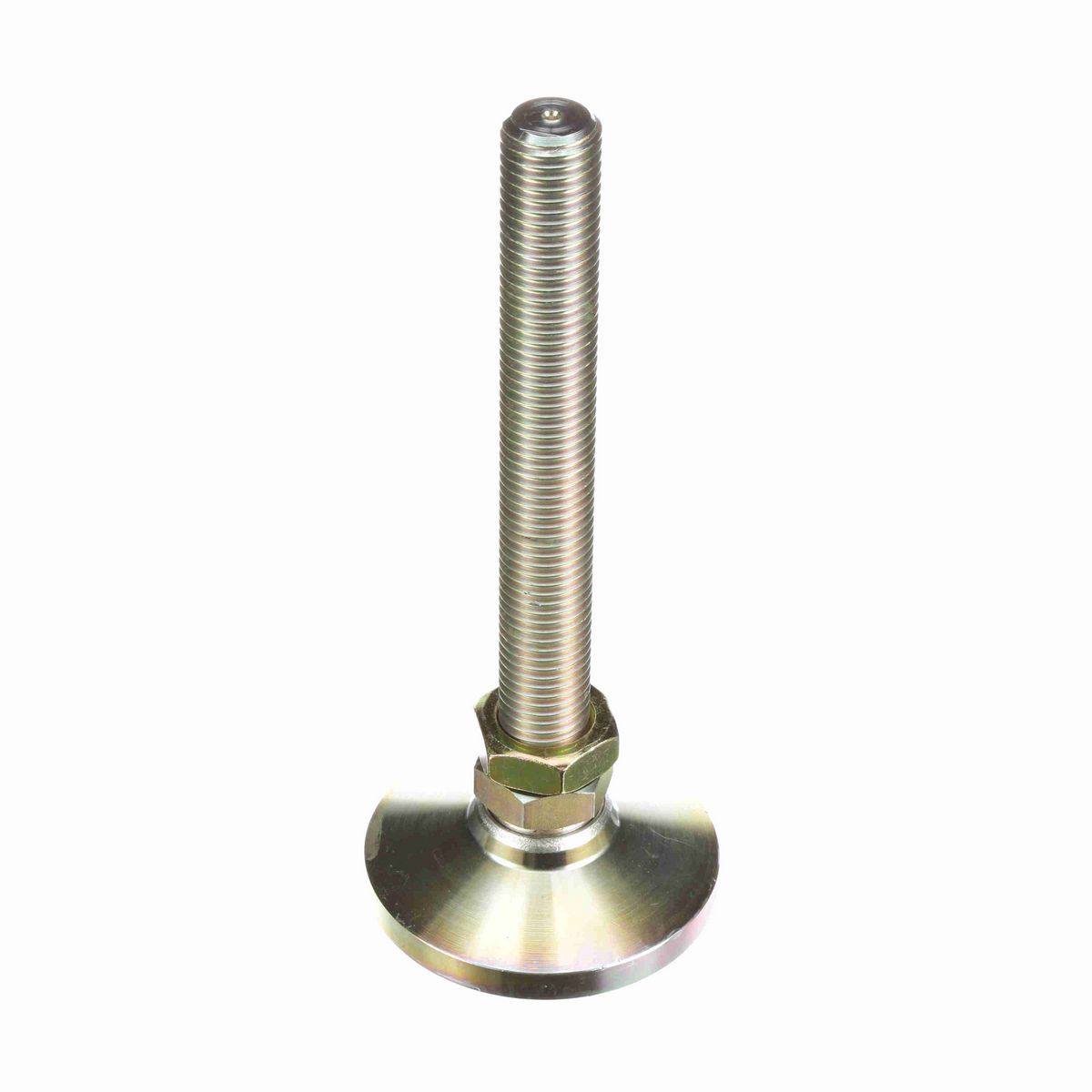 System Plast Articulating Metal Leveler; Series: VG-598, Base Diameter: 4, Spindle Length: 8-in, Thread: 1-8 - VG-598-01-P100-L10