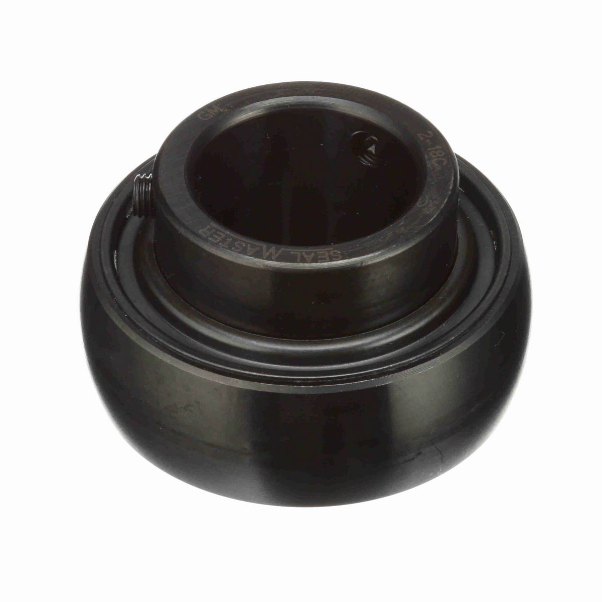 Sealmaster Mounted Insert Only Ball Bearing - 52100 Bearing Steel, Black Oxided - Setscrew Lock - 2-18C