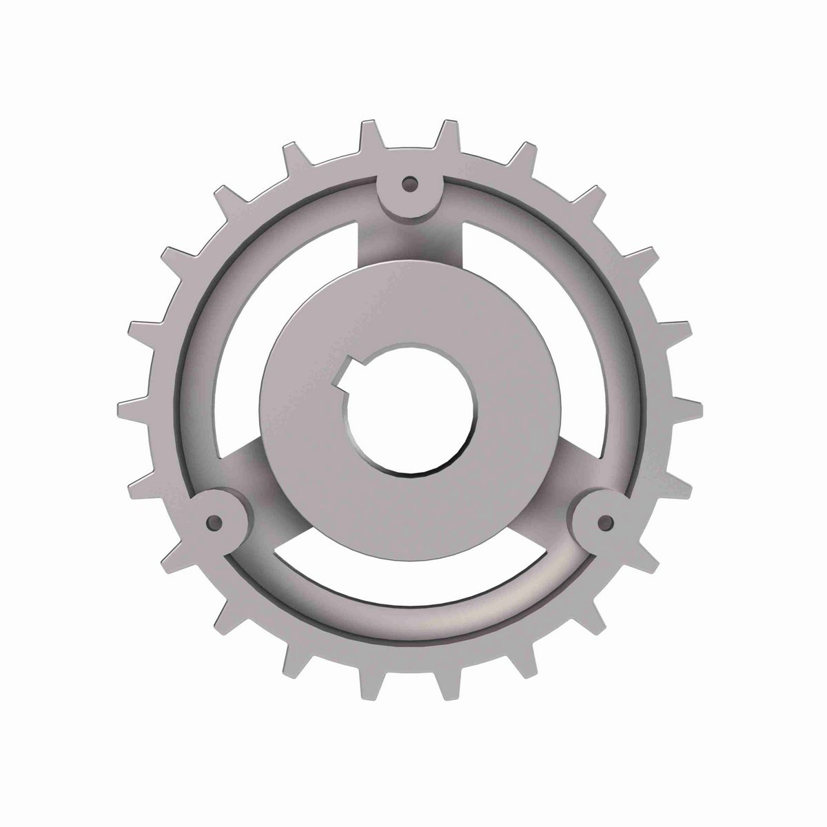 Rexnord 820 Series Solid One Piece Cast Iron Sprocket with 22 Teeth and a 1-1/4in Round Shaft-Ready Bore with Keyway & Setscrew - 401-153-13