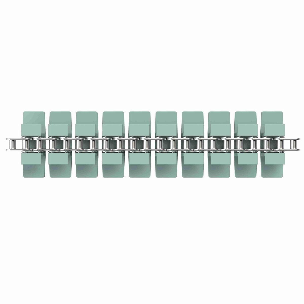 Rexnord 1873TAB SideGrip™ Side-flexing, Material: Heat Stabilized (Green), Width: 3.75in, Pitch: 1.5in - 81450401