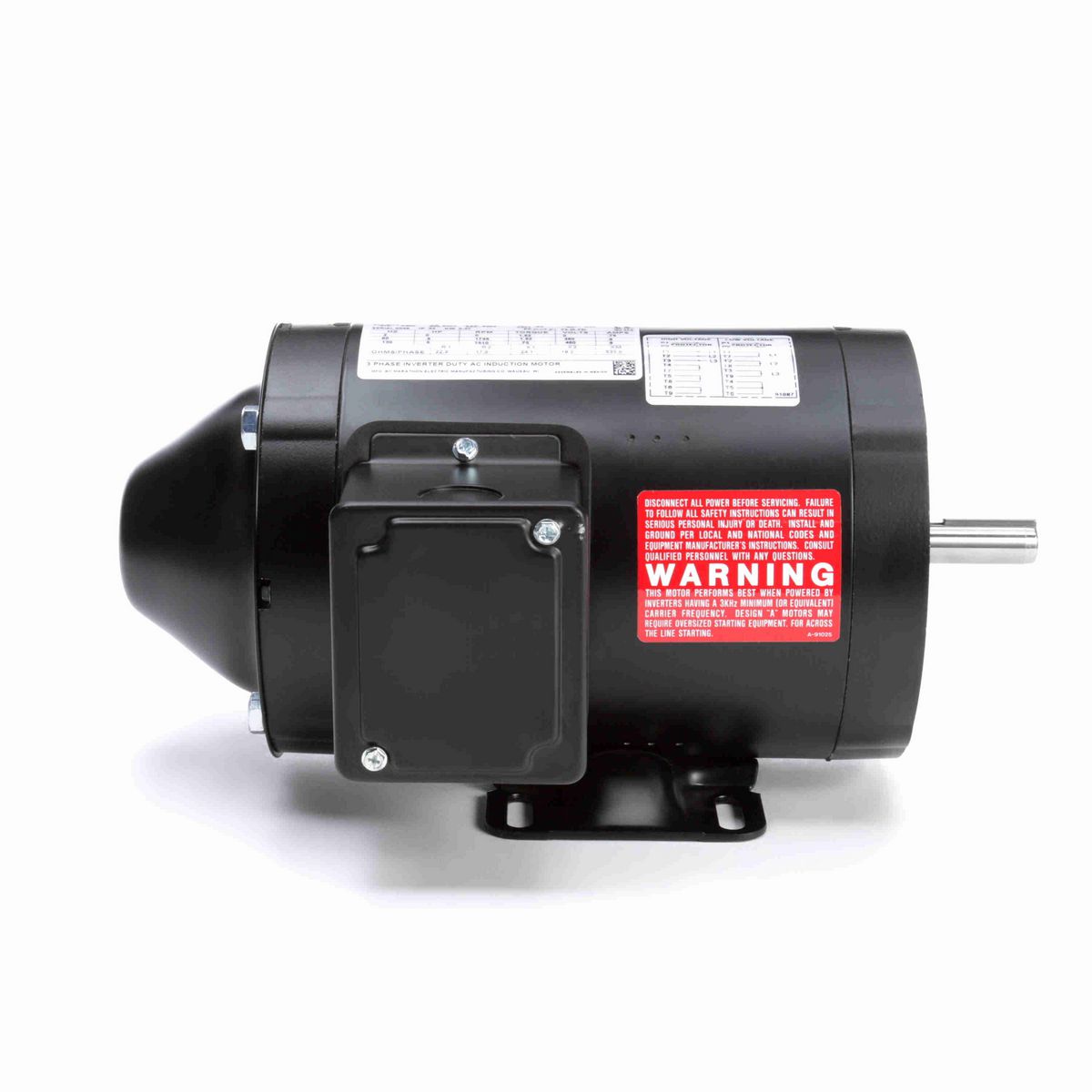 LEESON Speed Ratio Motor, 0.50 HP, 3 Ph, 60 Hz, 230/460 V, 1800 RPM, 56C Frame, TENV - Y534
