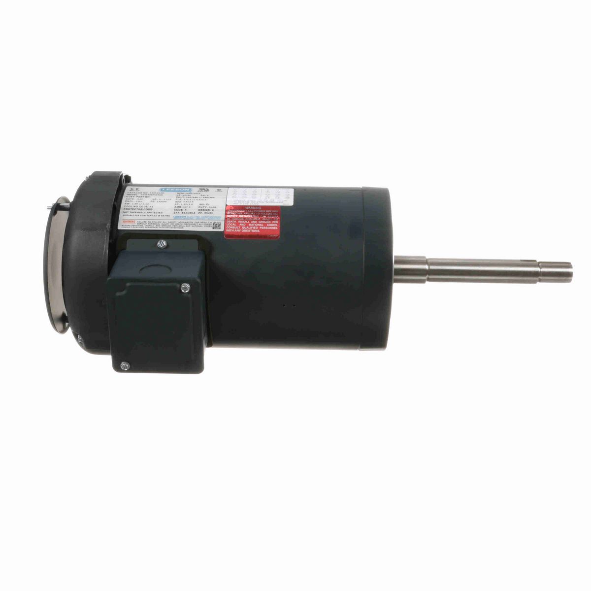 LEESON Close-Coupled Pump Motor, 2 & 1.50 HP, 3 Ph, 60 & 50 Hz, 230/460 & 190/380 V, 3600 & 3000 RPM, 145JPV Frame, TEFC - 122112.00