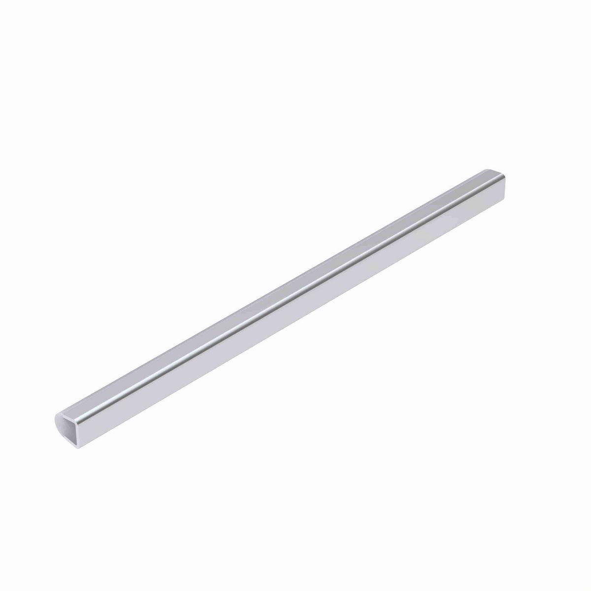 System Plast Round Rail Guide: 0.67"W X 0.67"H X 144"L White UHMW-PE - VG-SSRS-12