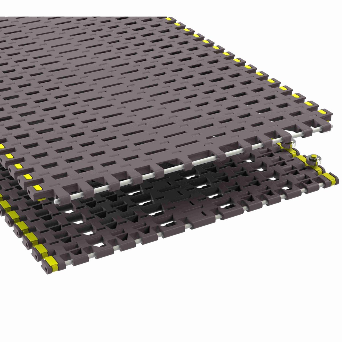 Rexnord 7956B Side-flexing Flush Grid, Material: Brown High Performance, Width: 18in, Pitch: 1.25in - 81450771