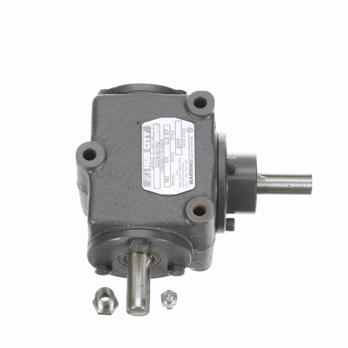 Hub City Bevel Gear Drives Cast Iron Bevel Reducer - M2 1/1 D,E ST