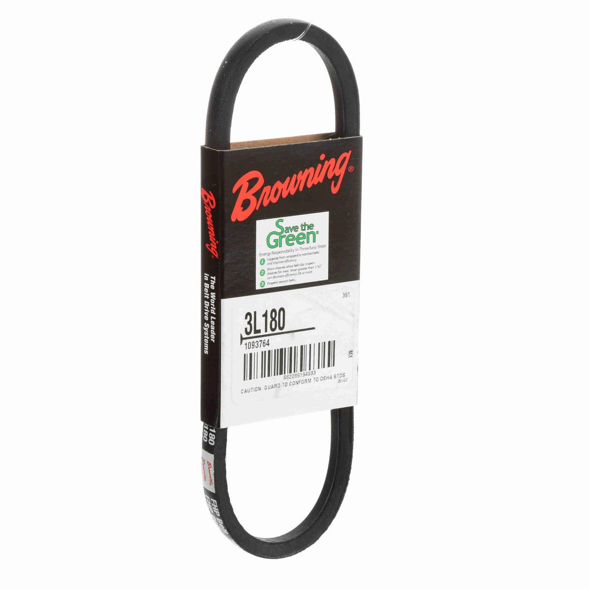 Browning Rubber FHP Belt - 3L180