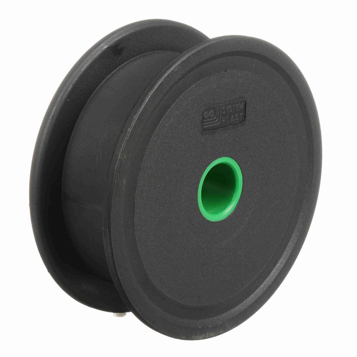 System Plast 820 Series Solid One Piece Molded Sprocket with 25 Teeth and a 1in Round Idler Bore - 820-25R1-WL