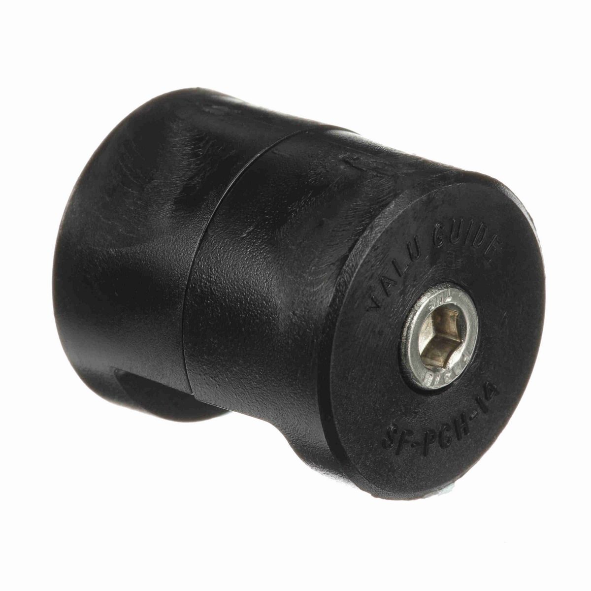 System Plast Panel Clamp, Acetal, 1/4", Heavy Duty, Black - SF-PCH-14