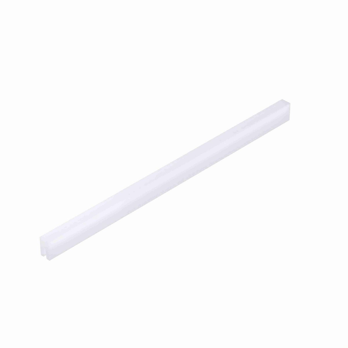 System Plast Bar Cap: 0.43"W X 0.75"H X 1200"L White UHMW-PE - VG-P18HD-100
