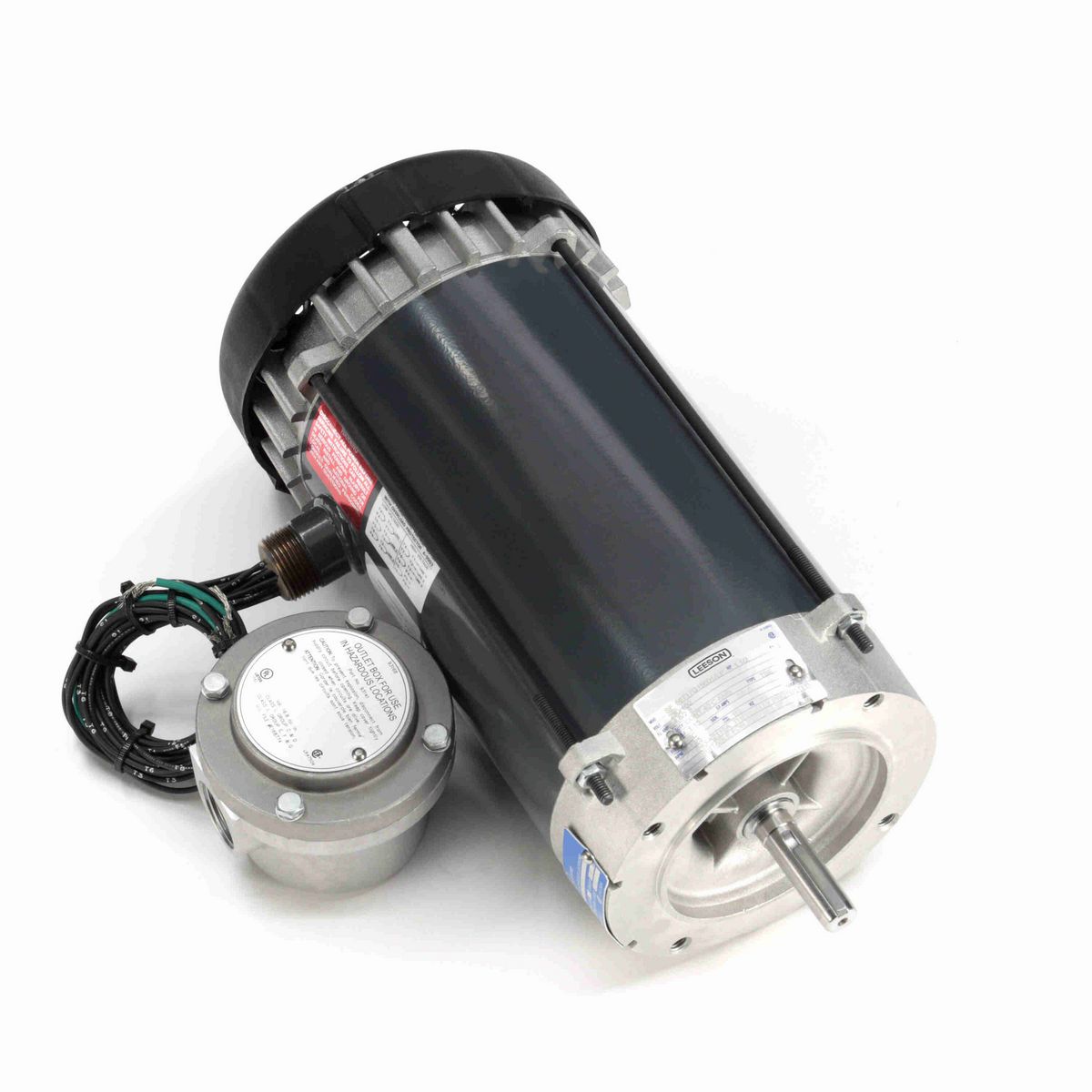 LEESON Explosion Proof Motor, 1.50 HP, 3 Ph, 60 Hz, 230/460 V, 1800 RPM, 56C Frame, EPFC - K2115A